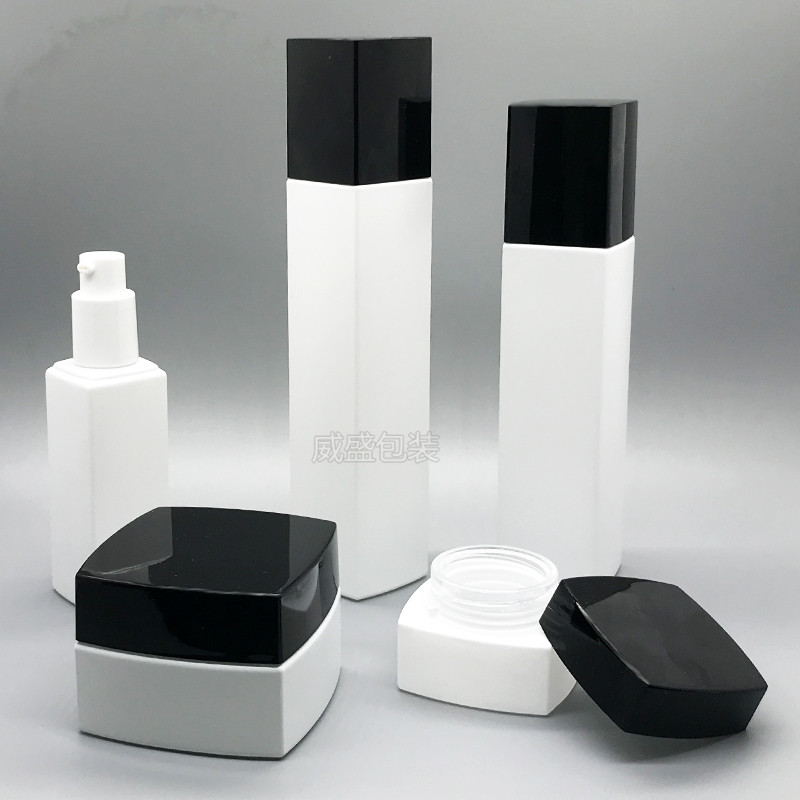 方形白色瓶子 新款黑色正方型瓶子現貨100ml(圖3)