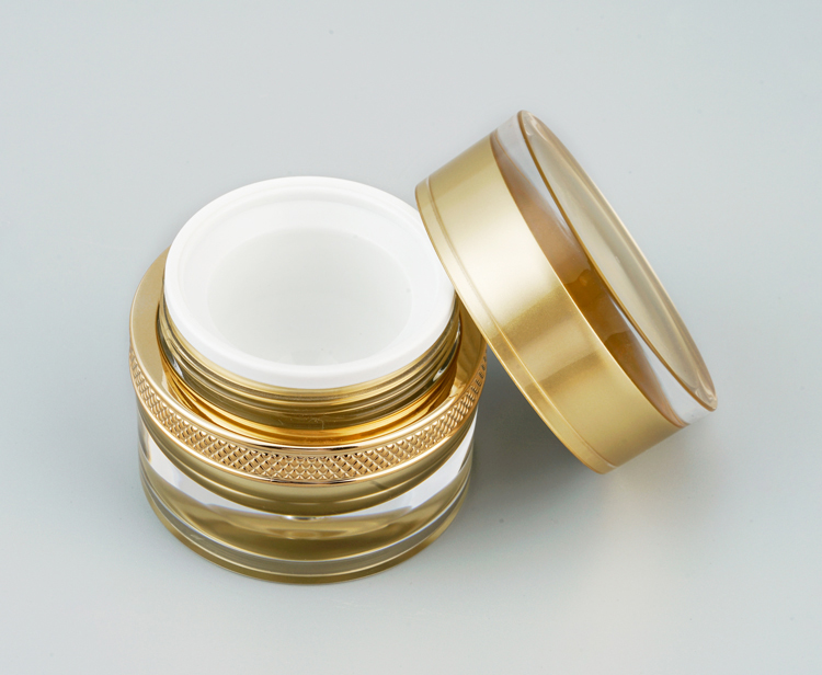 新款瓶子 高端金色亞克力瓶子批發50g  100ml  40m(圖2)